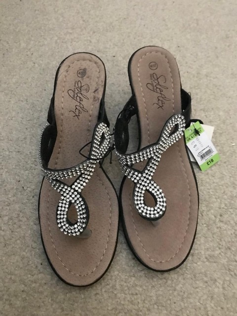 matalan wedge flip flops